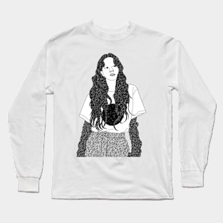 woman sketch Long Sleeve T-Shirt